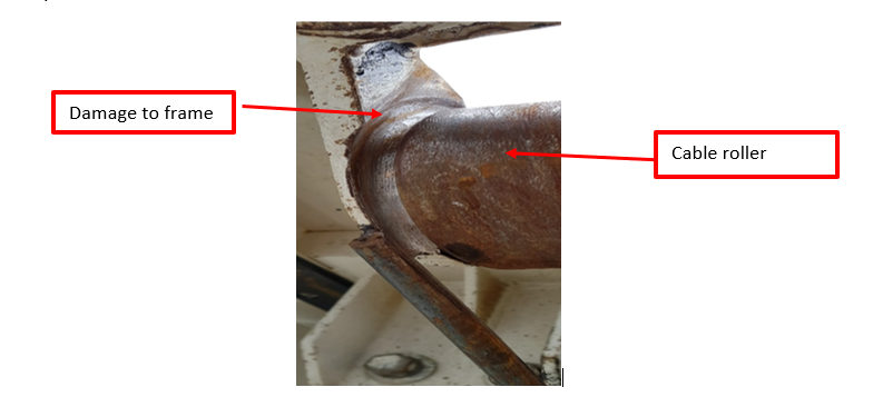 Winch damage on display