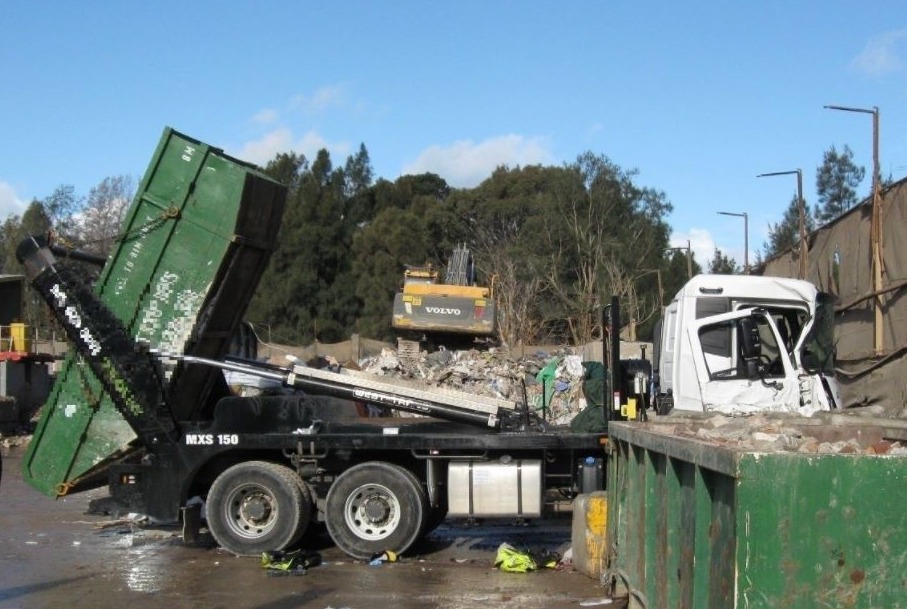Photo of truck involved in fatal workplace accident
