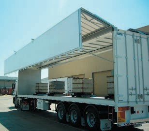 Photo of truck with folding sides