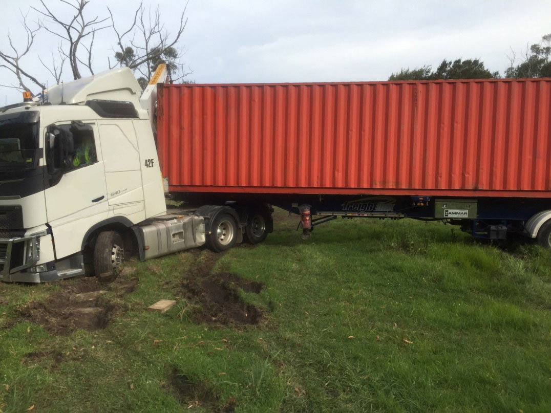 Image of road freight vehicle accident