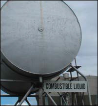 Combustible liquids in tanks