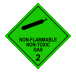 Nonflammable gas non toxic gas