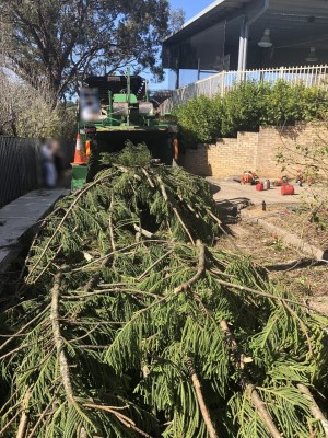 Photo of wood-chipper used in incident