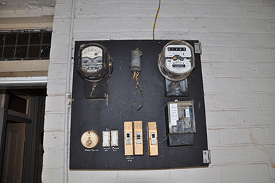 Asbestos in an older electrical board