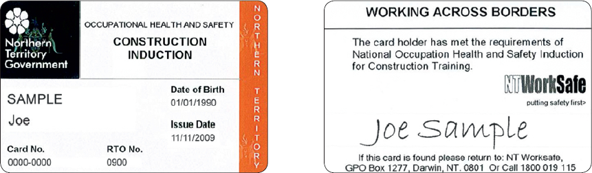 White Card WA, White Card NSW, White Card QLD, White Card VIC: VIC