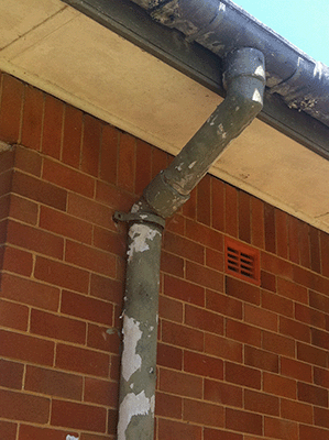 Gutter, downpipes, eaves and cover strips