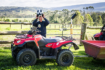 Graphics of farm vehicles