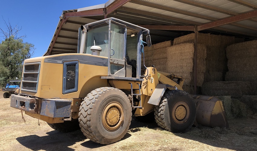 Image of the front-end loader involved in the incident