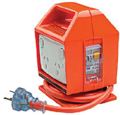 Portable socket outlet assemblies