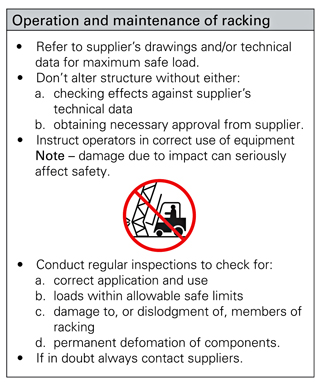 Figure 2: Example of supplier’s operating instruction sign.